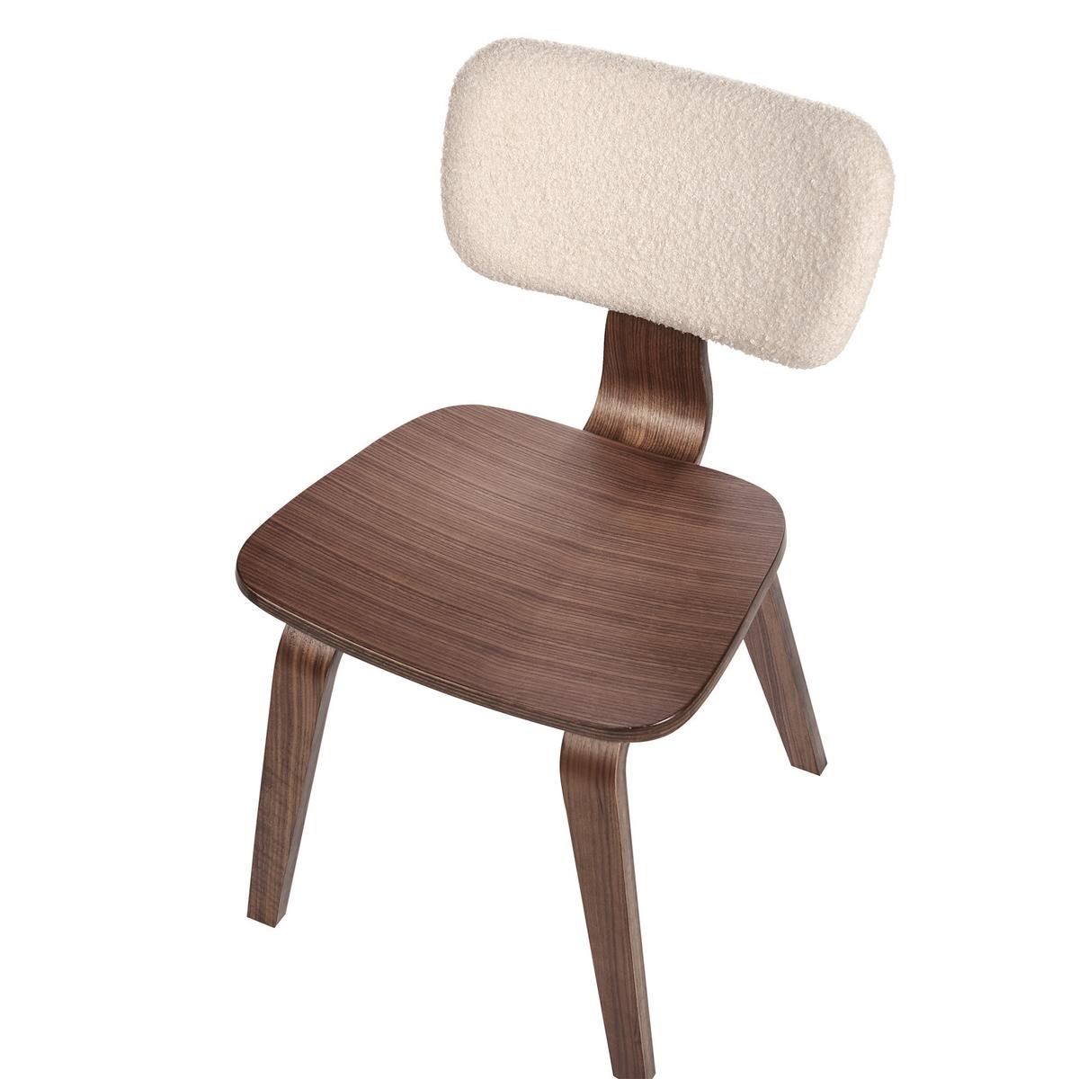 ESSZIMMERSTUHL 2er-Set Hellbeige/Dunkelbraun Lucinda - Beige/Dunkelbraun, Textil (49/79/55cm) - Beliani