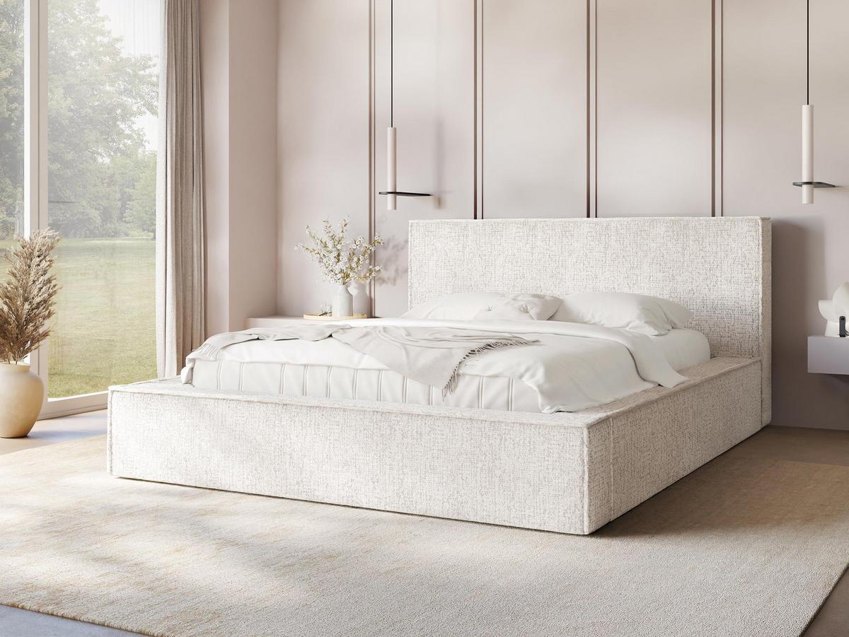 POLSTERBETT Glexi - Naturfarben, Holz/Textil (180/200cm) - MIRJAN24
