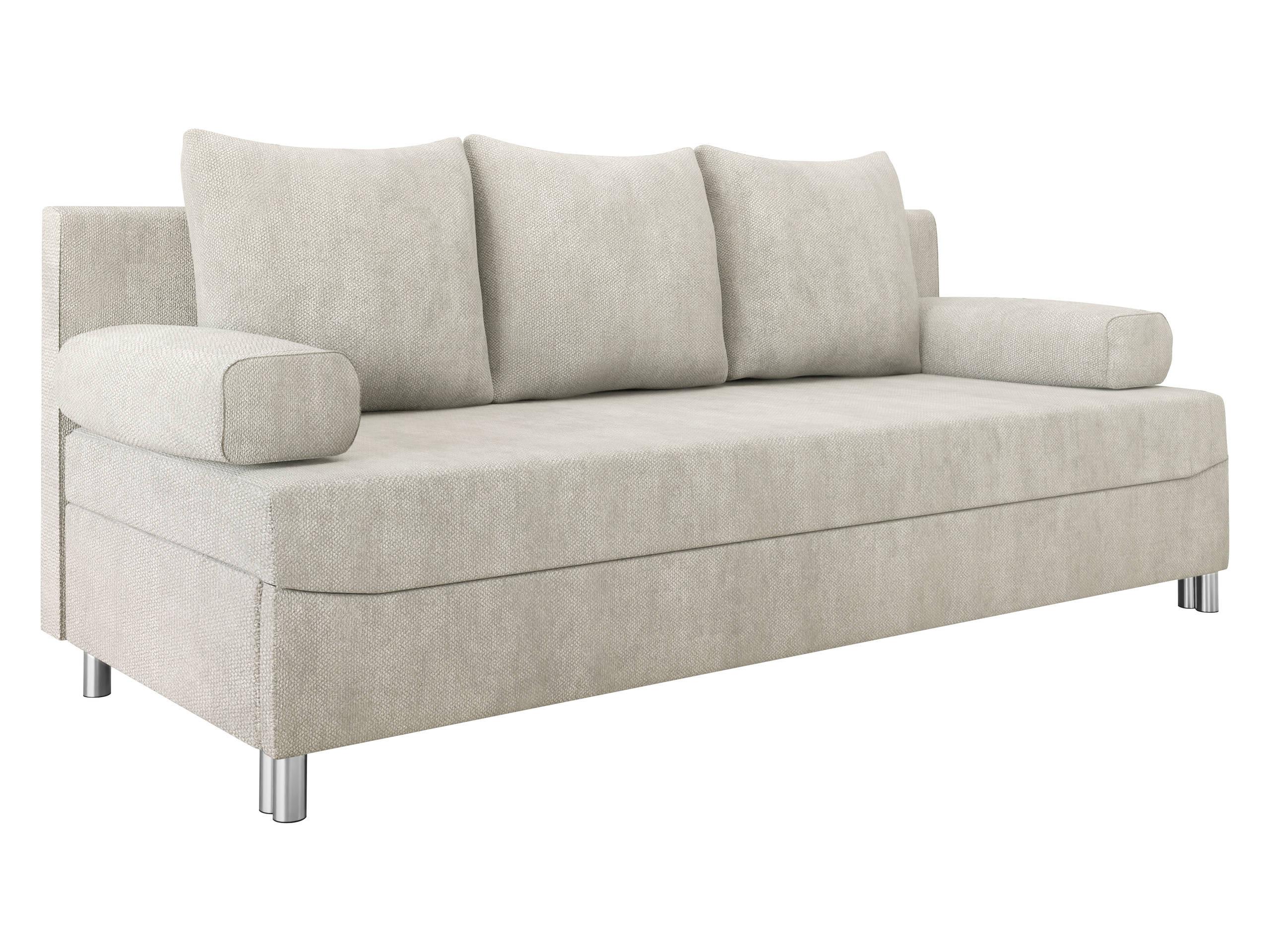 SCHLAFSOFA Dover - Sandfarben/Chromfarben, Holz/Kunststoff (192/86/80cm) - MIRJAN24