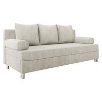SCHLAFSOFA Dover - Sandfarben/Chromfarben, Holz/Kunststoff (192/86/80cm) - MIRJAN24