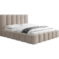 POLSTERBETT Serenity mit Bettkasten & Lattenrost in Beige Chenille 120 x 200 cm - Beige/Birkefarben, Holzwerkstoff/Kunststoff (120/200cm) - WFL GROUP