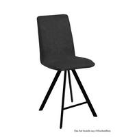THEKENSTUHL drehbar (4er-Set) Desirae 47x109x60 Schwarz/Anthrazit - Anthrazit/Schwarz, Kunststoff (60/109/47cm) - 58aufmkessel