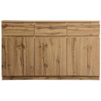 SIDEBOARD Holzoptik Natur 135cm mit 3 Türen & 3 Schubladen - Naturfarben, Holzwerkstoff (135/81/40cm) - Urban Meuble