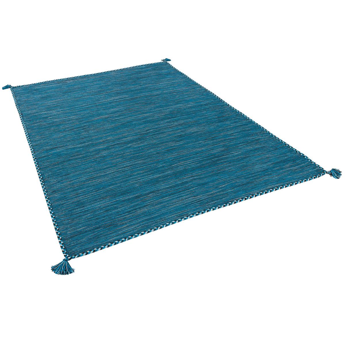NATUR TEPPICH KELIM PRICO - Petrol, Textil (200/300cm) - Pergamon