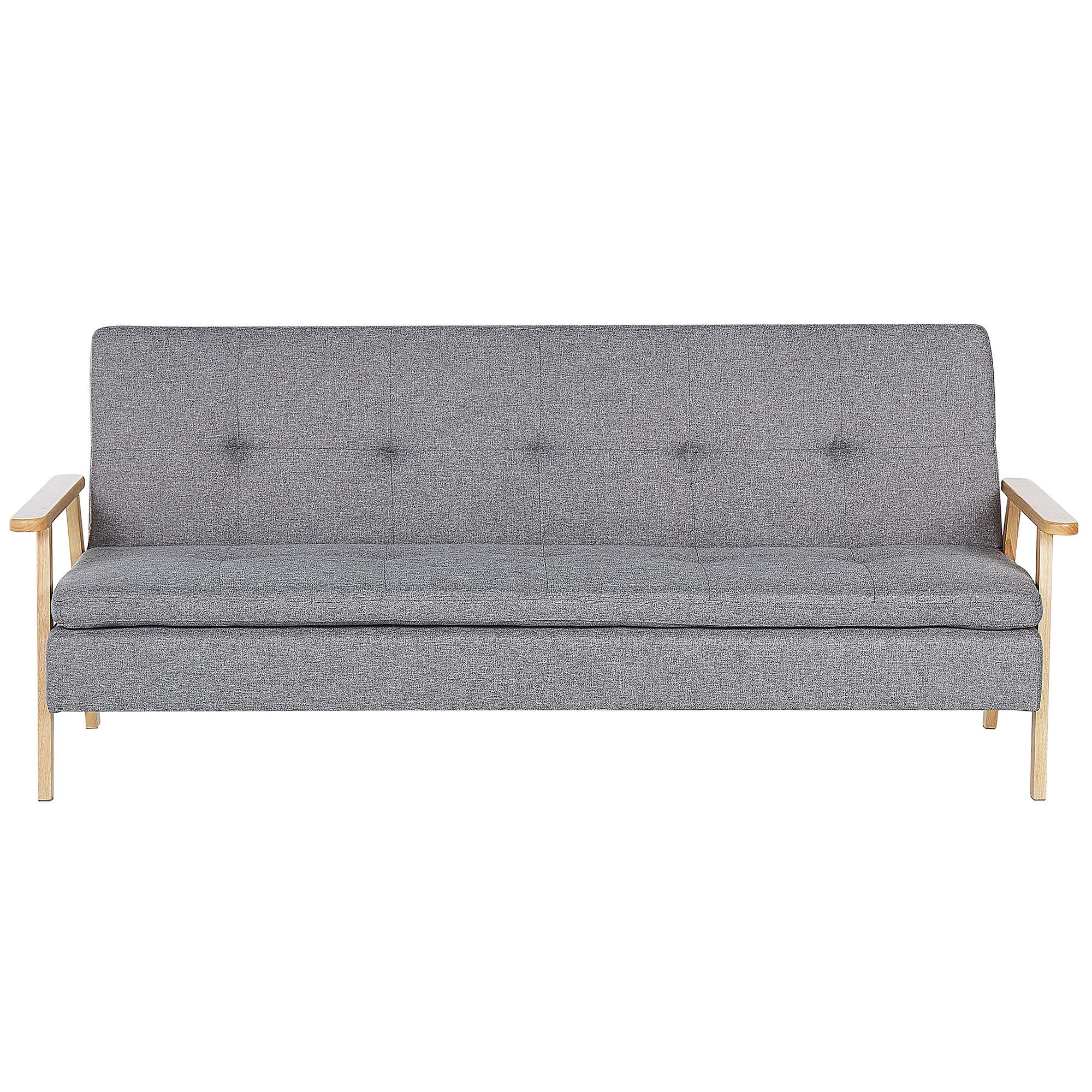 SCHLAFSOFA Polsterbezug Hellgrau Tjorn - Hellgrau, Textil (204/84/67cm) - Beliani