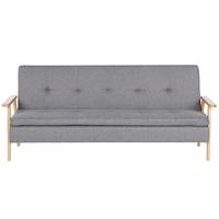 SCHLAFSOFA Polsterbezug Hellgrau Tjorn - Hellgrau, Textil (204/84/67cm) - Beliani
