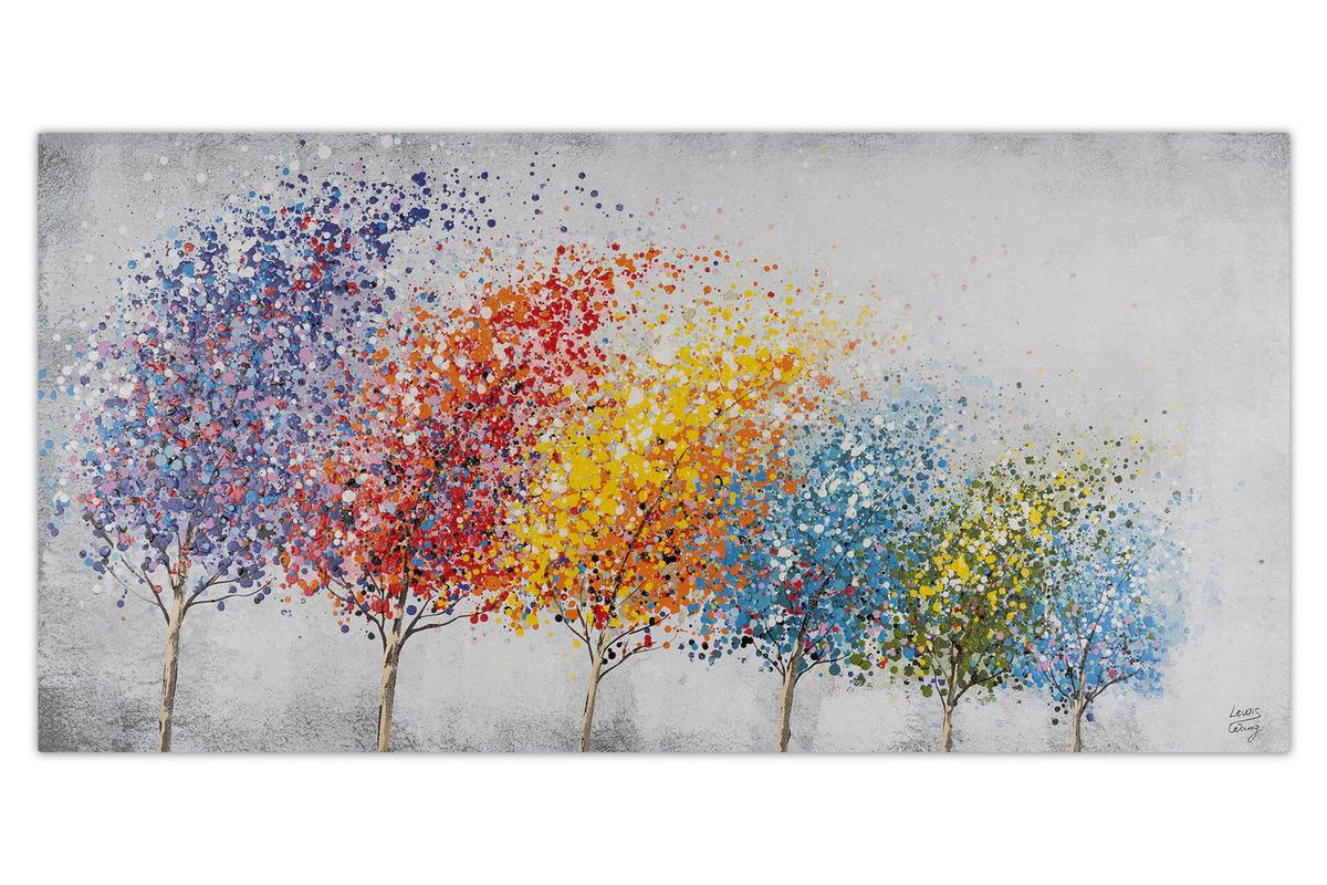 ÖLGEMÄLDE 140/70 cm - Multicolor, Holz/Textil (140/70cm) - KUNSTLOFT