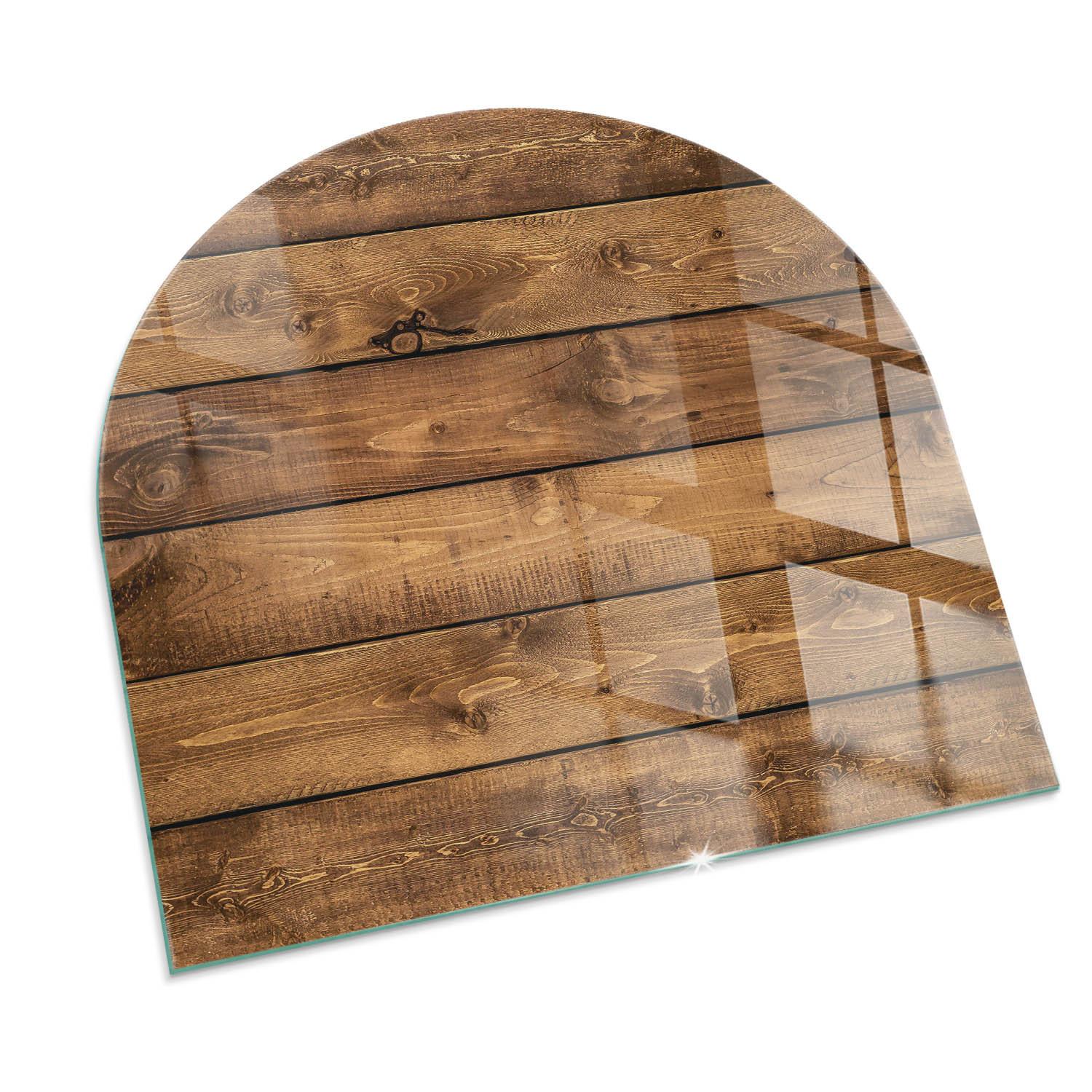 GLASPLATTE für Kamin 100x100 cm - Braun, Glas (100/100/0.4cm) - TULUP
