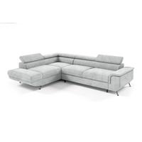ECKSOFA Plato Mit Schlaffunktion - Hellgrau, Holzwerkstoff/Textil (268/202cm) - Fun Möbel