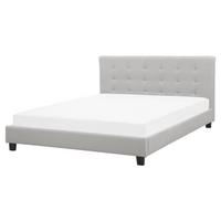 WASSERBETT 160x200 cm Grau La Rochelle - Hellgrau, Textil (160/200cm) - Beliani