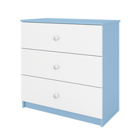 KOMMODE Babydreams ohne Muster 81/81/41 - Blau, Holzwerkstoff (81/81/41cm) - RAUMHIRSCH FURNITURE