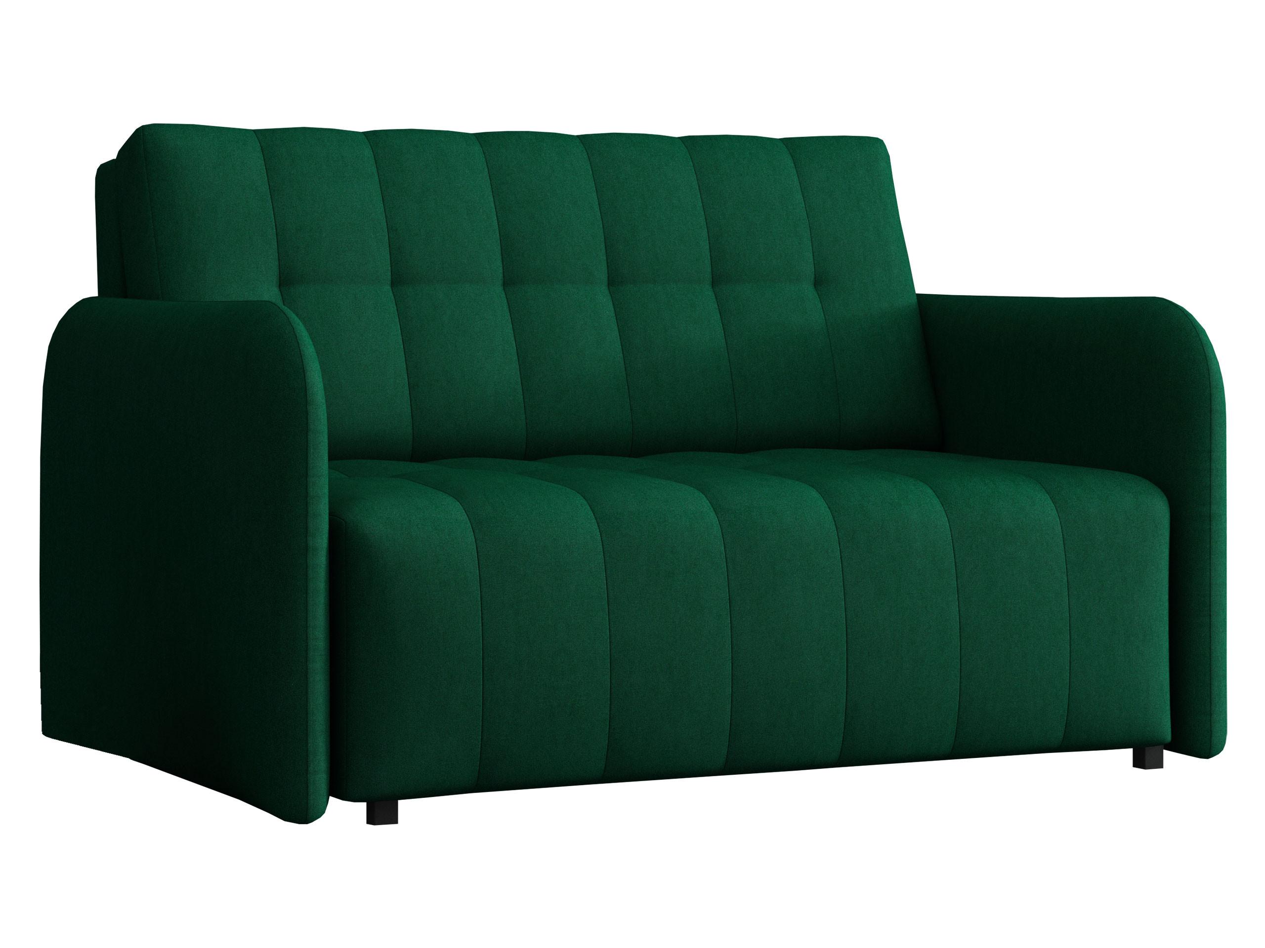 SCHLAFSOFA Viva Grand II - Smaragdgrün/Schwarz, Holz/Kunststoff (125/85/95cm) - MIRJAN24