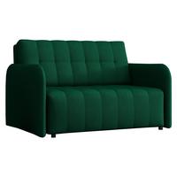 SCHLAFSOFA Viva Grand II - Smaragdgrün/Schwarz, Holz/Kunststoff (125/85/95cm) - MIRJAN24