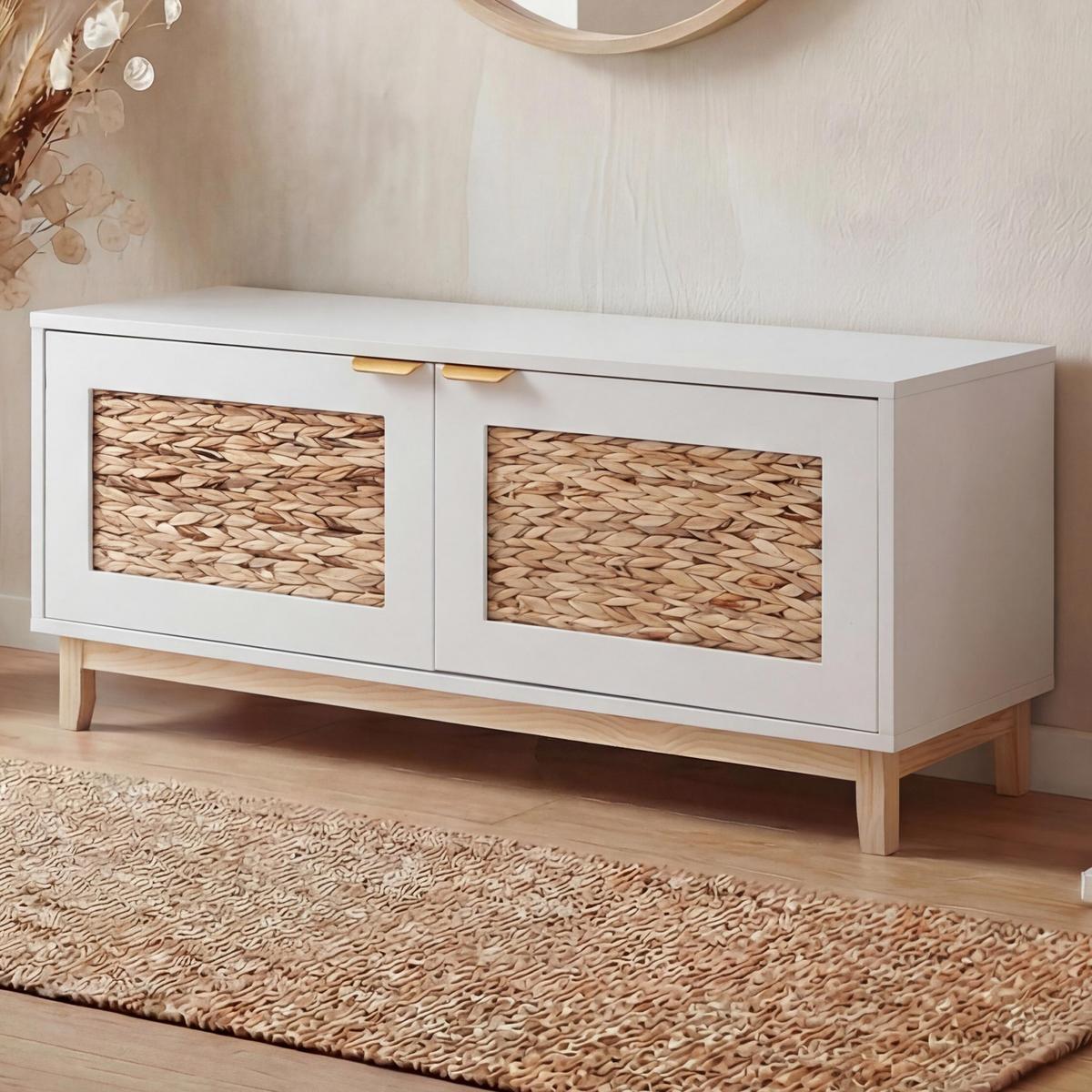 SITZBANK Weiß - Weiß, Holz (100/45/42cm) - MCW