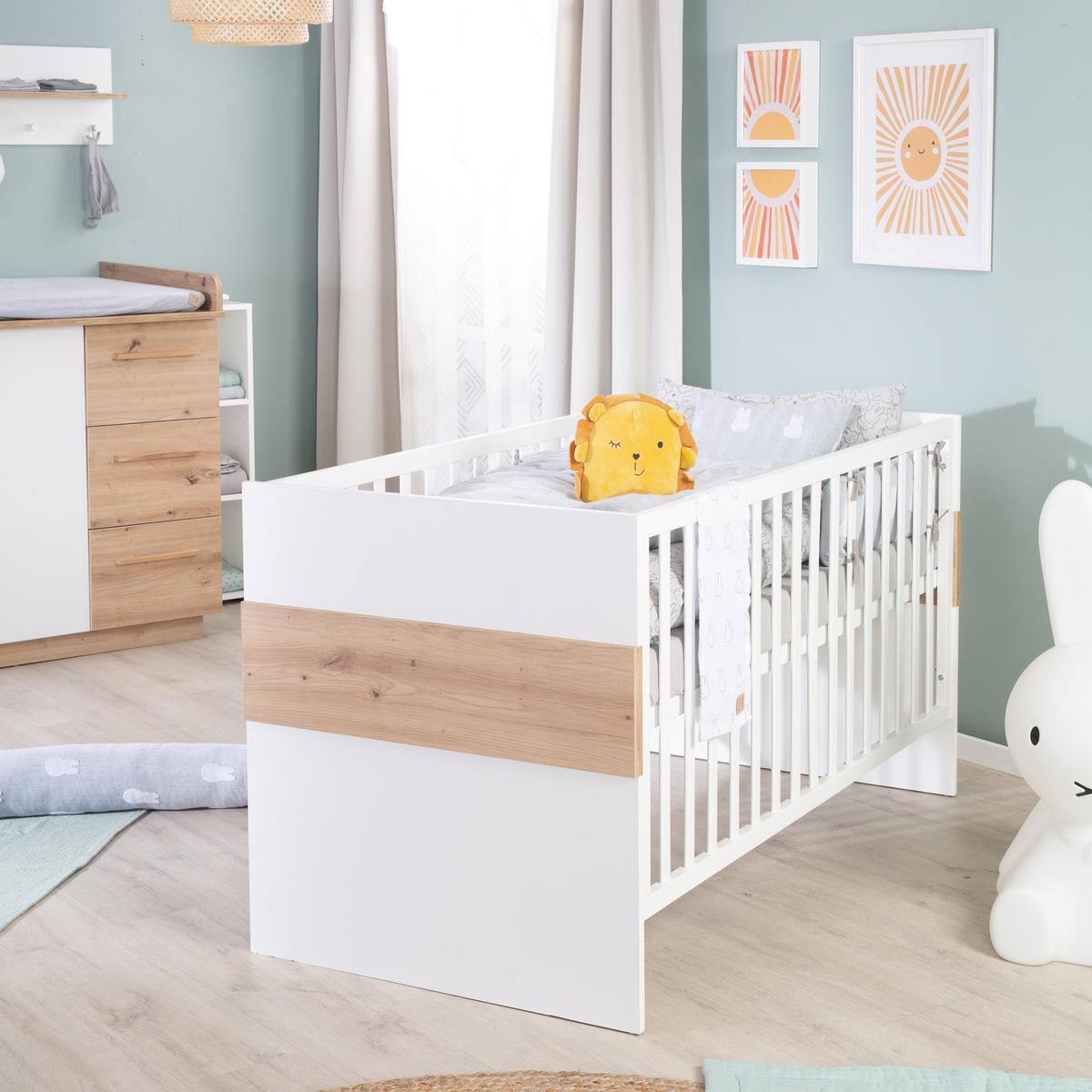 BABYZIMMER-SET Lion 3-teilig - Multicolor, Holzwerkstoff (76/82/144cm) - Roba
