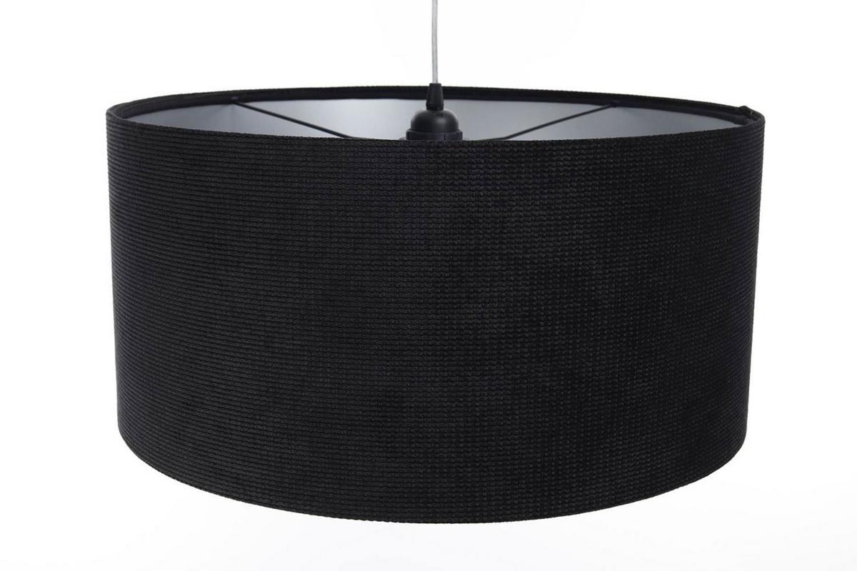 HÄNGELEUCHTE Schwarz 60/30 cm - Silberfarben/Schwarz, Kunststoff (60/0.8/30cm) - ONZENO