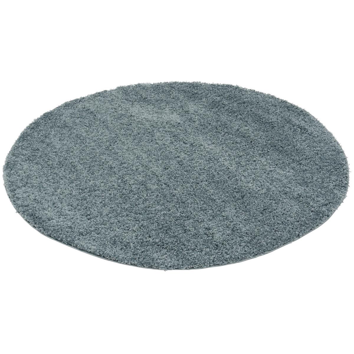 HOCHFLOR LANGFLOR SHAGGY TEPPICH FLUFFY RUND - Blau, Textil (200/200cm) - Pergamon