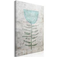 KUNSTDRUCK Grau 60/90 cm - Blau/Grau, Textil (60/90cm) - KUNSTLOFT