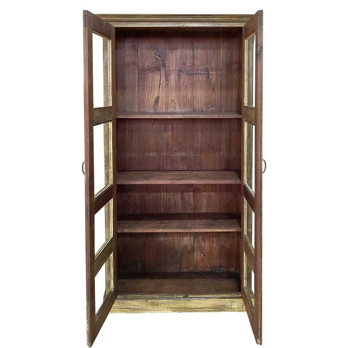 VITRINE aus Holz, 110x40x45cm - Braun, Holz (110/180/45cm) - Wanderlust
