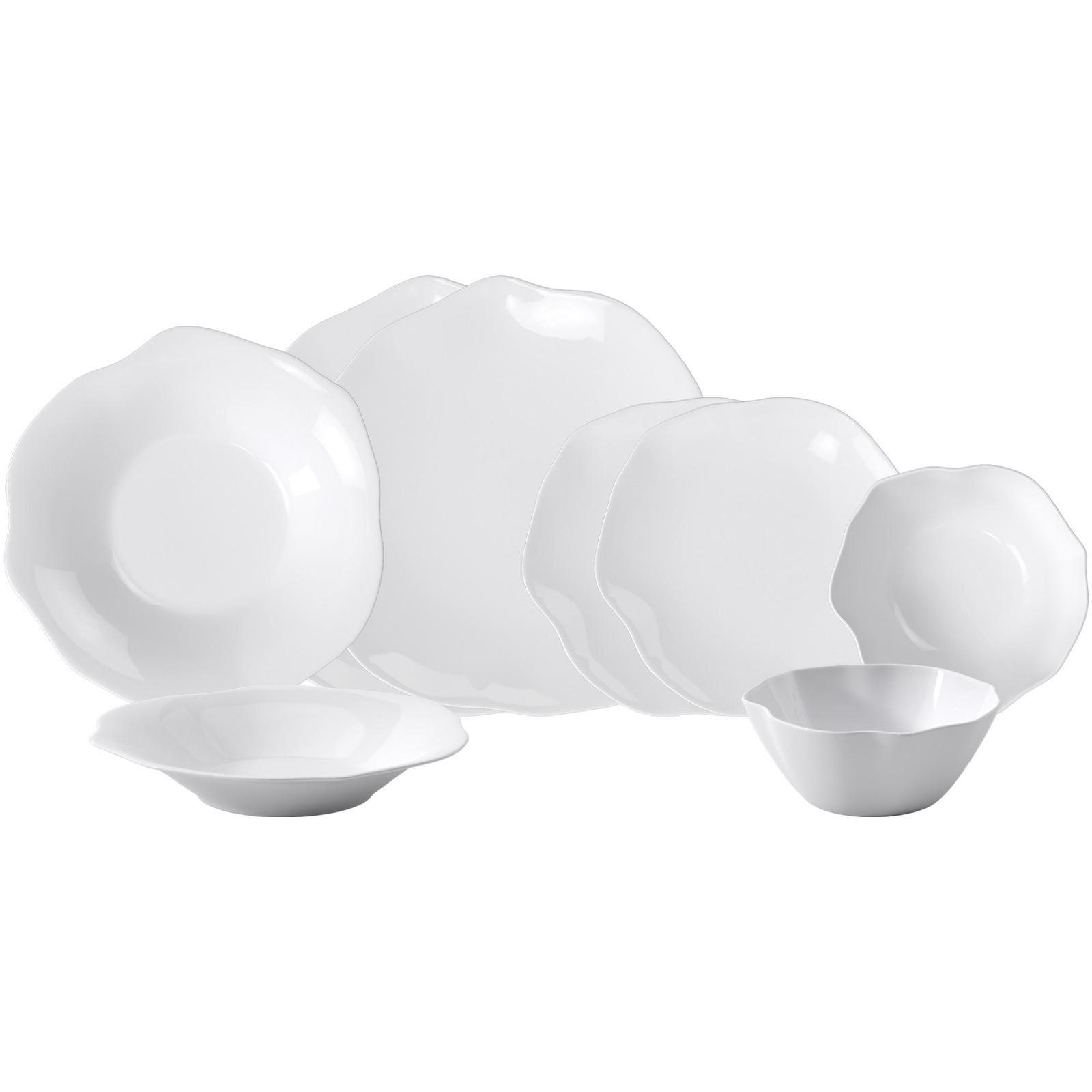 EINSTEIGER-SET Pura weiß 8-tlg. - Weiß, Keramik (2/2/2cm) - Villeroy & Boch