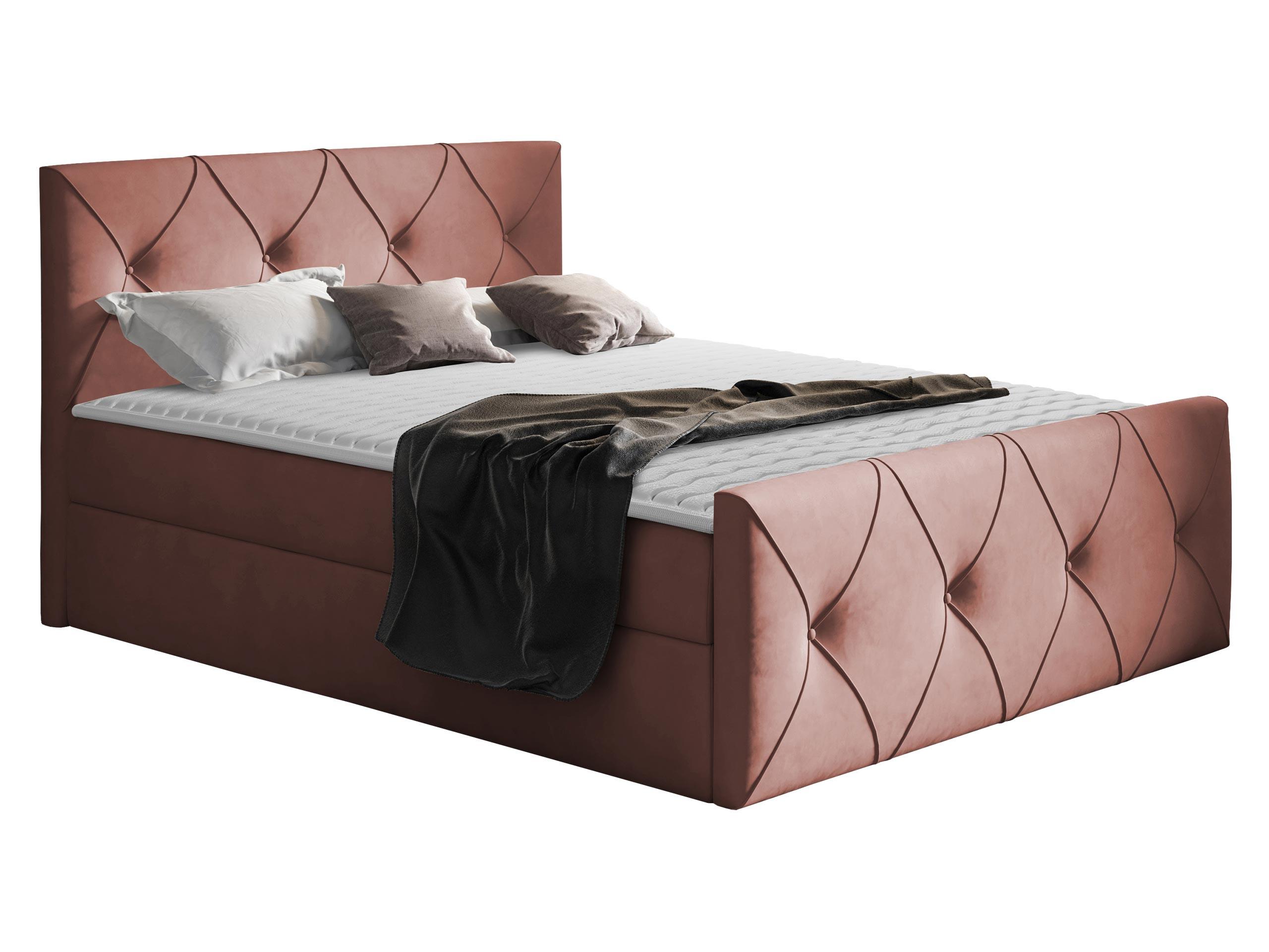 BOXBETT Crystal Lux - H3 - Rosa, Holz (160/200cm) - MIRJAN24