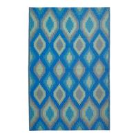 OUTDOORTEPPICH Amber, Ethno-Muster 150/240 cm - Blau, Kunststoff (150/240cm) - Homescapes