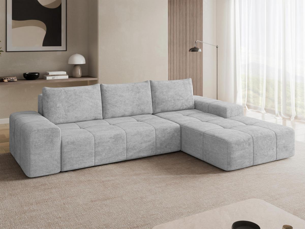 ECKSCHLAFSOFA Tonseo L, Seite: Rechts - Hellgrau/Schwarz, Holz/Kunststoff (173/275cm) - MIRJAN24