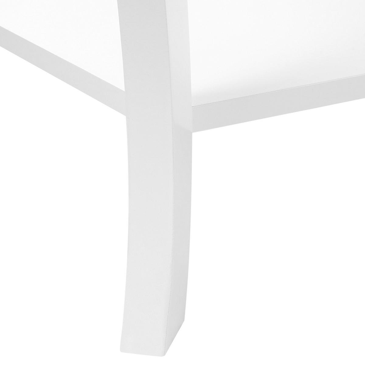 COUCHTISCH weiß rechteckig 55/101 cm Hartford - Weiß, Holzwerkstoff (55/101/50cm) - Beliani