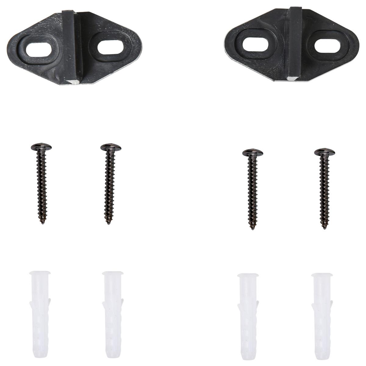 SCHIEBETÜRSYSTEM Laufschiene Schiebetürbeschlag Holzschiebetür 9 Zubehör Schwarz - Schwarz, Metall (0.6/4/200cm) - HOMCOM