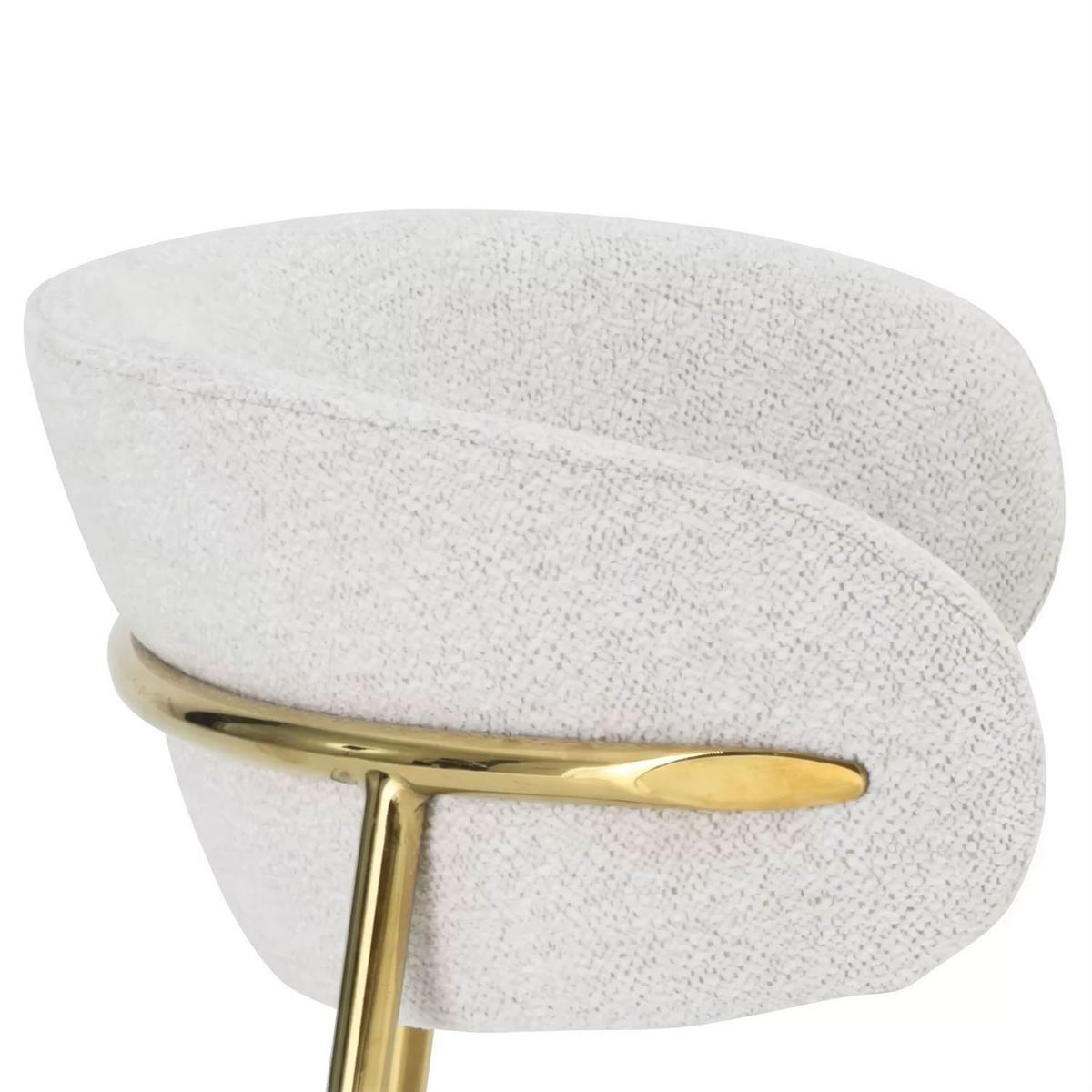 POLSTERSTUHL ELYSE GOLD - Beige, Textil (56/80/58cm) - Lookway