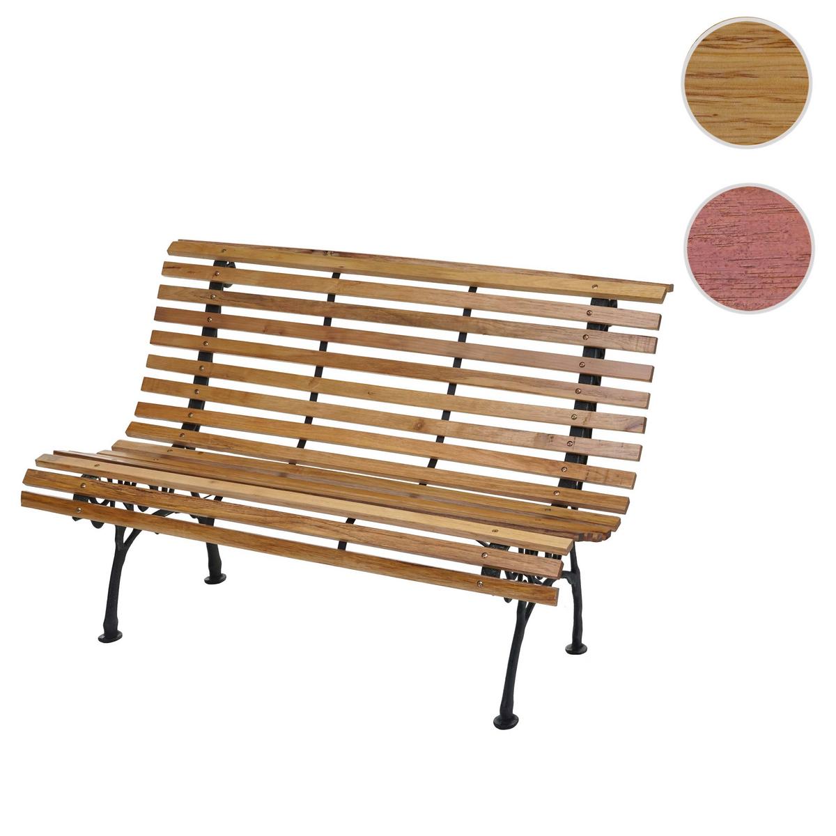 GARTENBANK Schwarz, Braun - Schwarz/Braun, Holz (122/80/70cm) - MCW