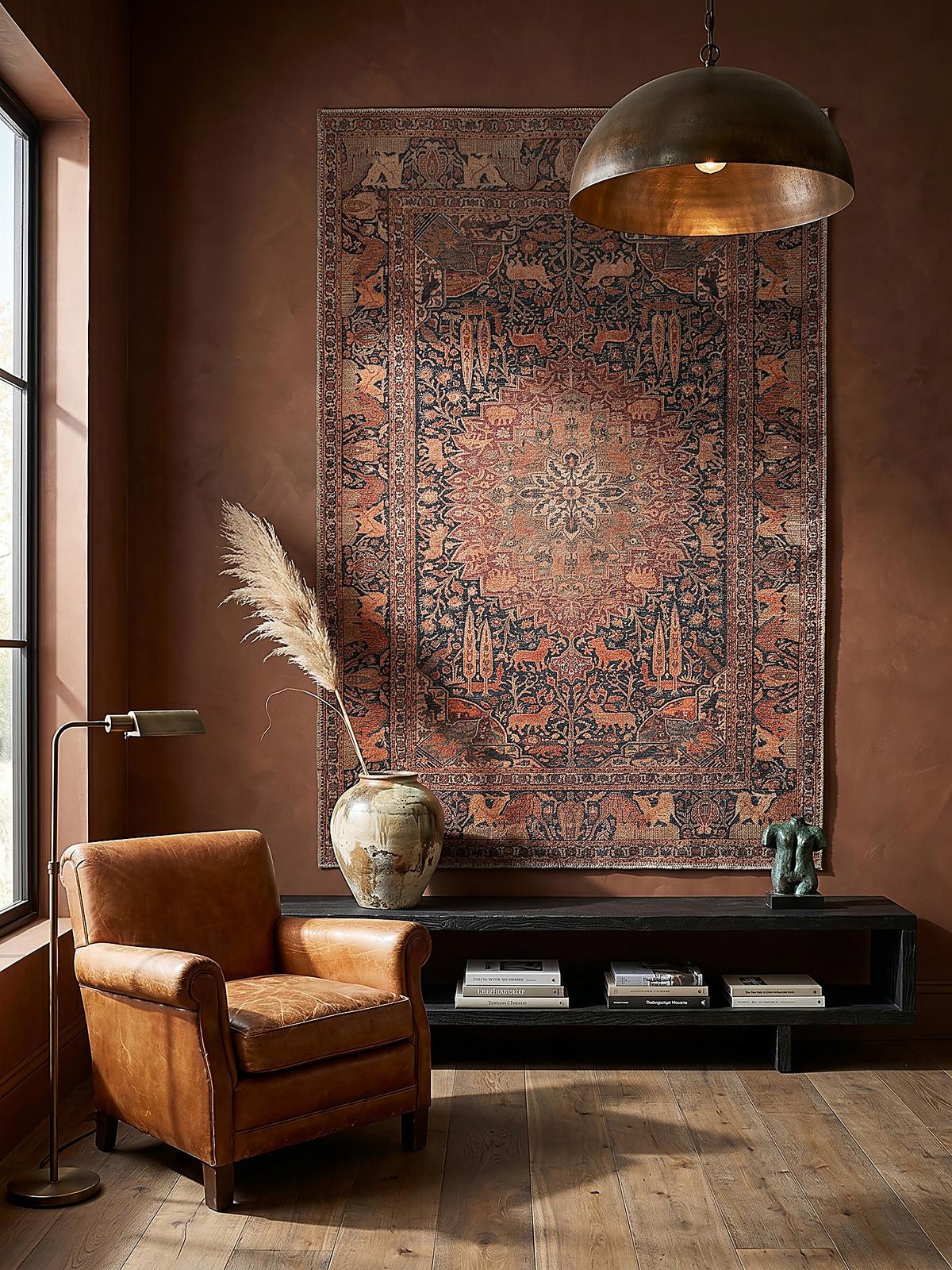 TEPPICH Waschbar HURST, orientalisch mit Medaillon, aus Polyester, Rot, 152 x 230 cm - Rot, Textil (230/152cm) - KADIMA DESIGN
