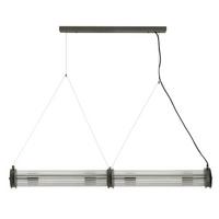 DOPPELGLAS Metall Grau Pendelleuchte - Grau, Glas (20/120/120cm) - Signature