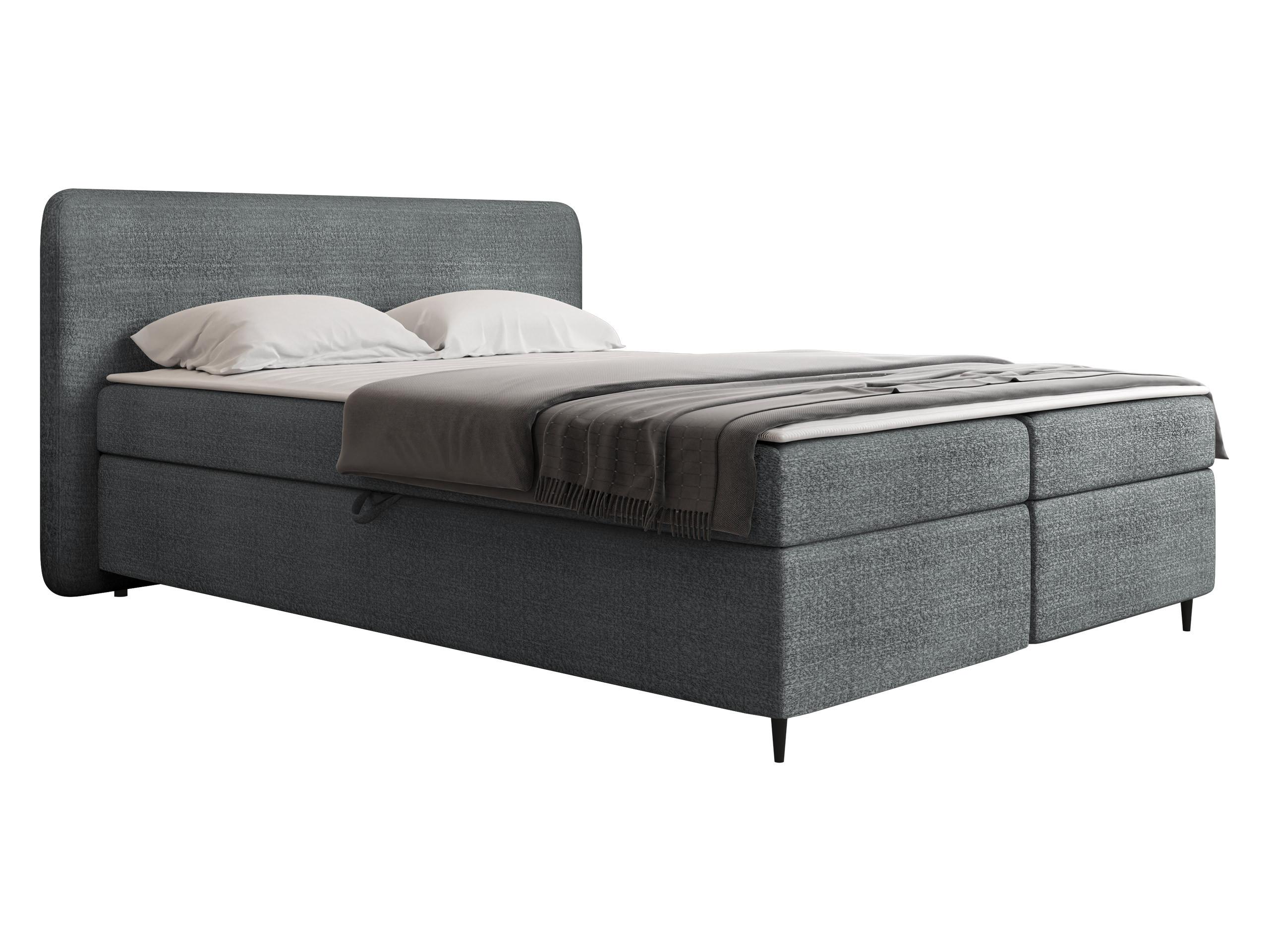 BOXBETT Boho II - H3 - Schwarz/Grau, Holz/Holzwerkstoff (160/200cm) - MIRJAN24