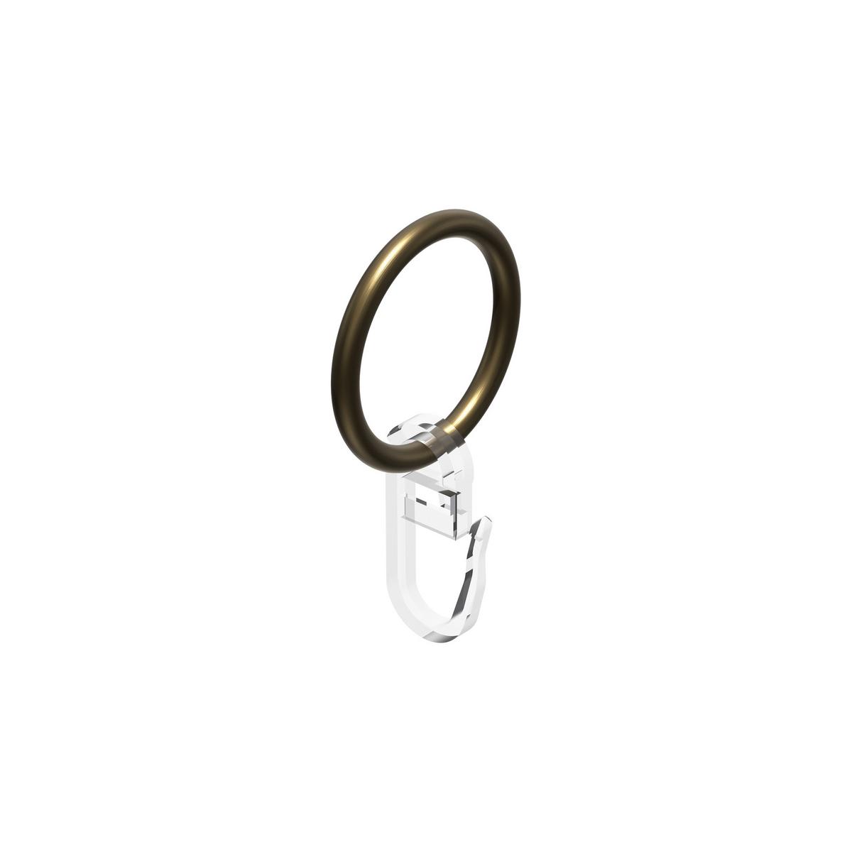 GARDINENSTANGE Olymp Matteo 100 cm, 2-läufig, 16 mm Ø Messing Antik - Messingfarben/Bronzefarben, Metall (100cm) - INTERDECO