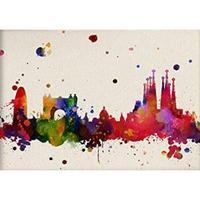 POSTER Stadt Barcelona A3 Rahmenlos - Klar, Papier (29.7/5/42cm) - Nacnic