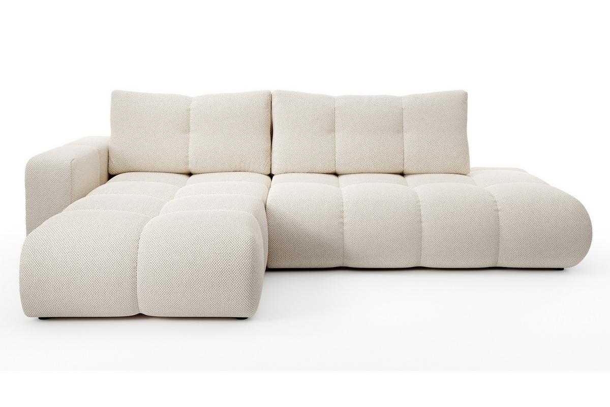 ECKSOFA L Form Hosio Beige 286/177/88 cm Links mit Schlaffunktion - Beige/Schwarz, Kunststoff/Textil (177/286cm) - AX Living