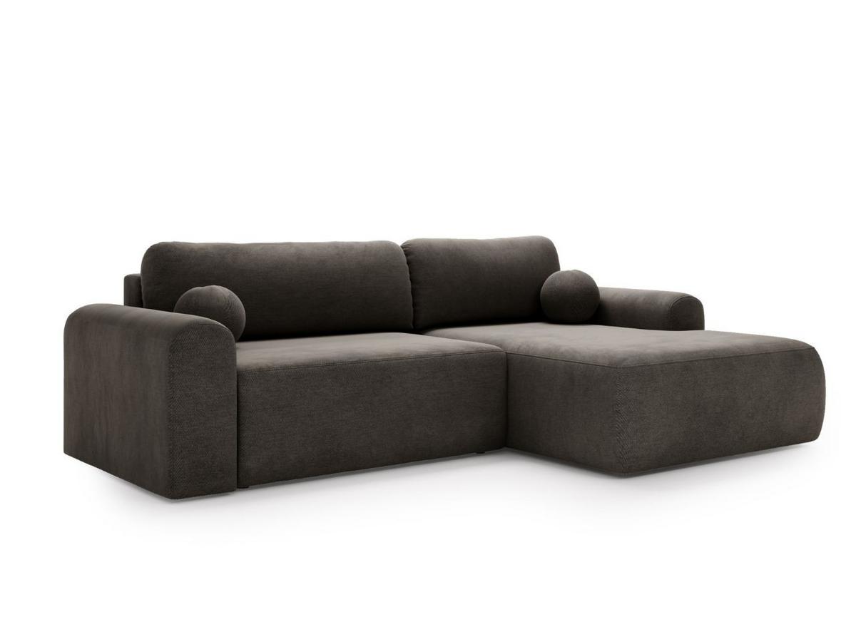ECKSOFA Savana Grau Links - Grau, Holz/Textil (257/177cm) - Graingold