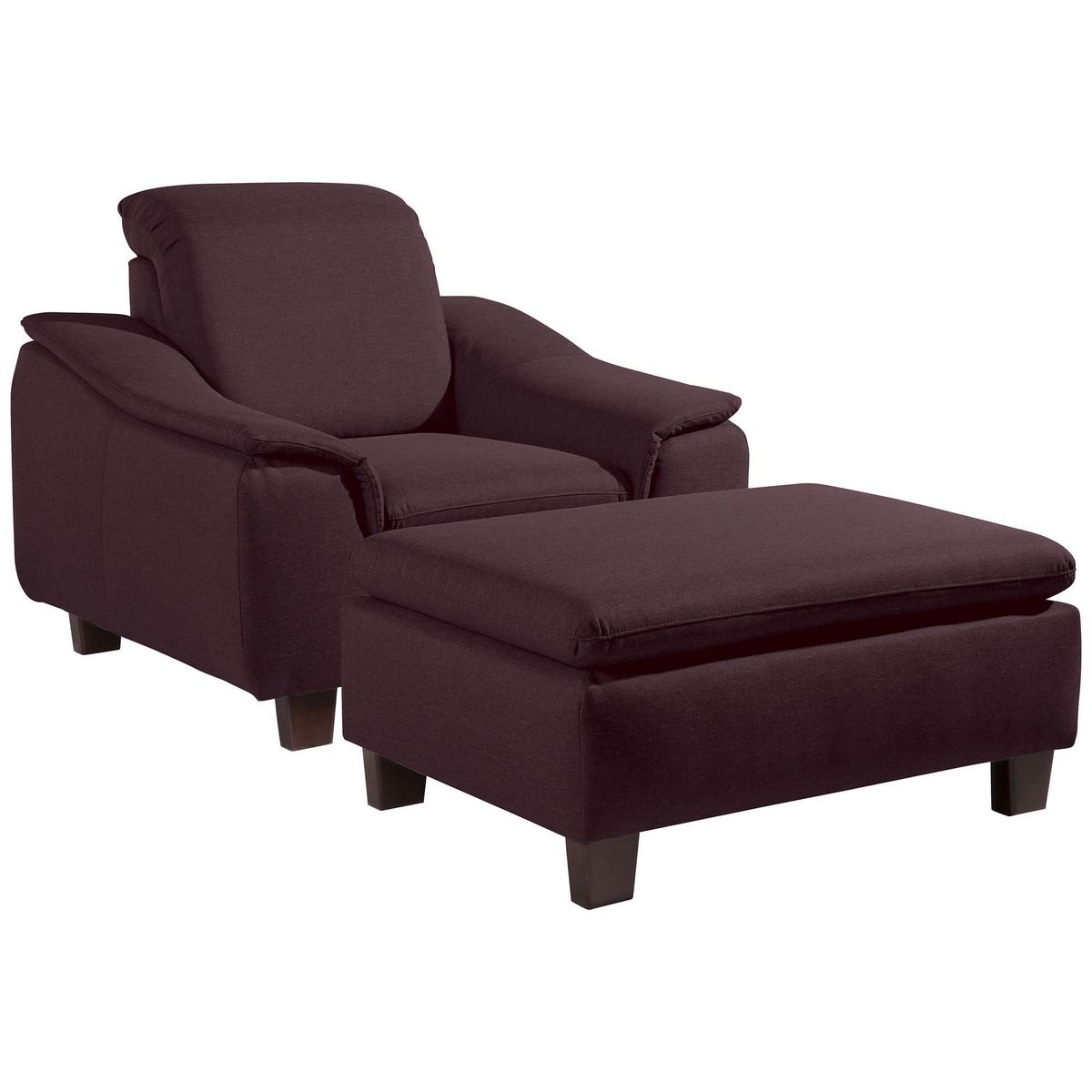 POLSTERSESSEL Kaylil Flachgewebe burgund - Bordeaux, Kunststoff (87/82/100cm) - 58aufmkessel