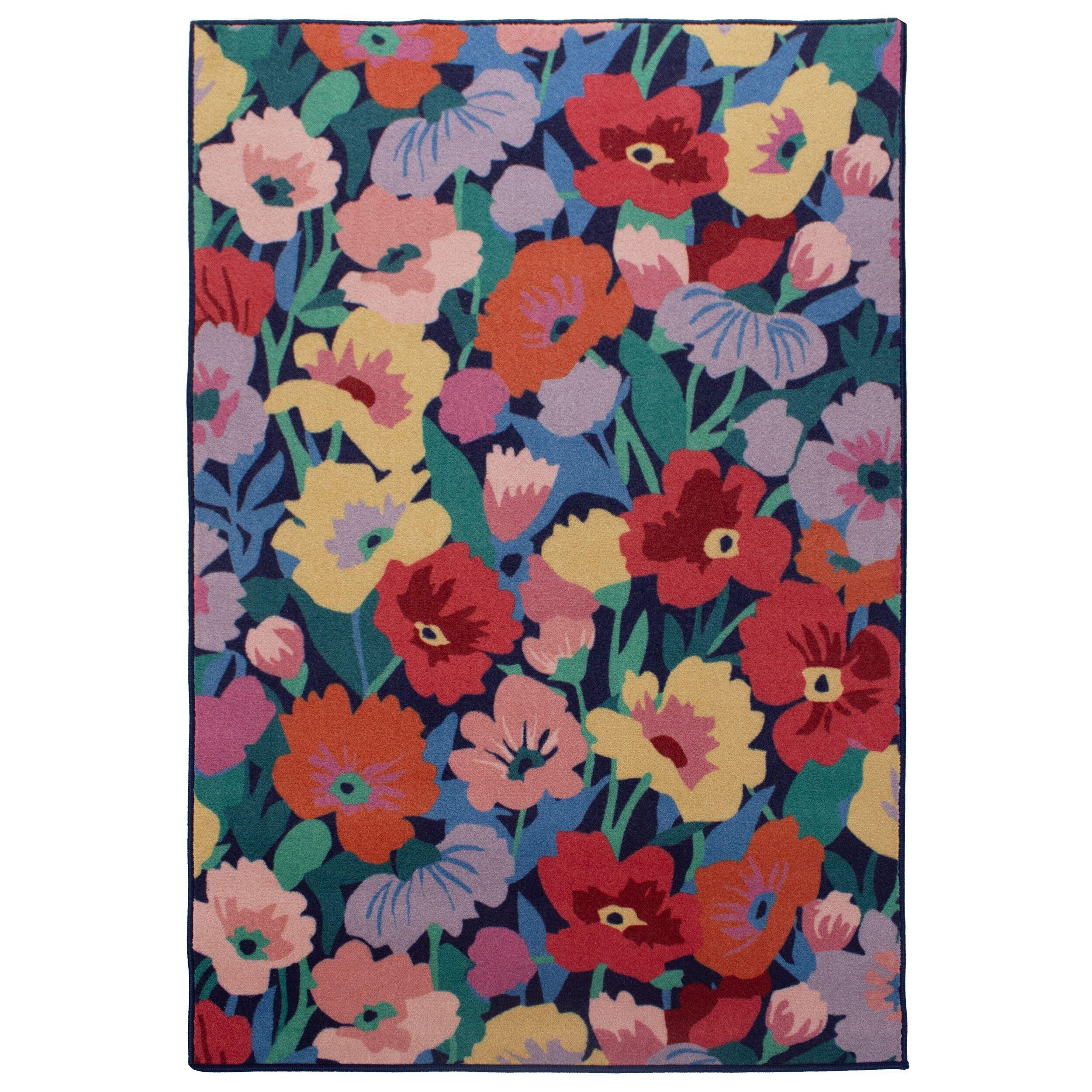 WOLLTEPPICH DAHLIA, floral, Bunt, 180 x 230 cm - Multicolor, Textil (230/180cm) - KADIMA DESIGN