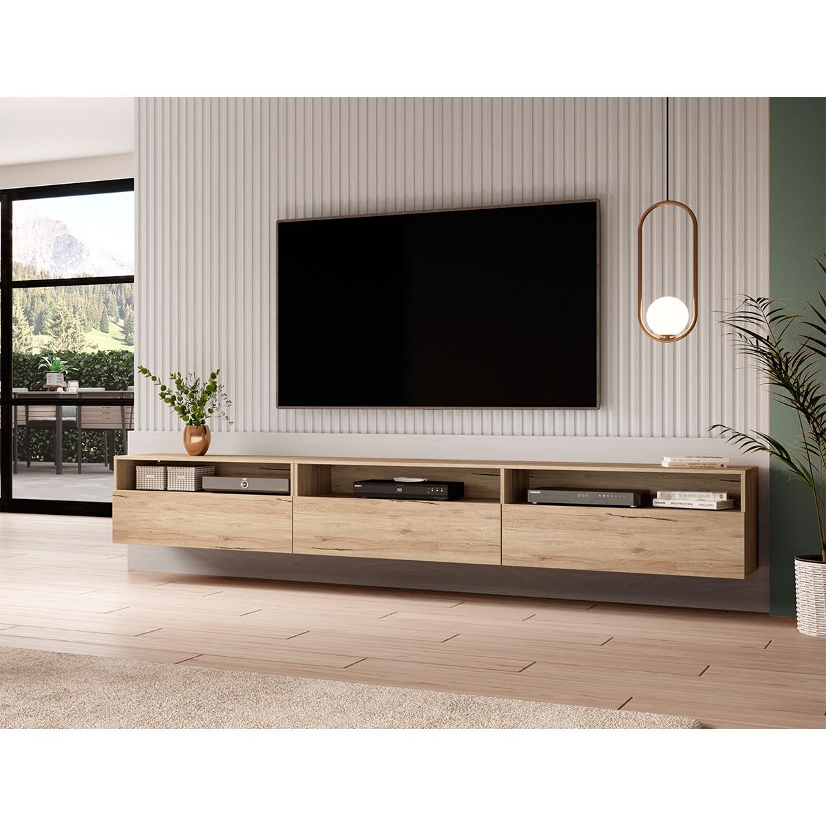 TV-MÖBEL Sloan Holz - Braun, Holzwerkstoff (270/42/41cm) - Petits-meubles