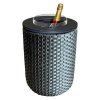4-IN-1 LOUNGETISCH MIT ACRYL-KÜHLER London Anthrazit-Schwarz 50 cm - Anthrazit, Kunststoff (34/34/50cm) - COOTAB Cooler Table