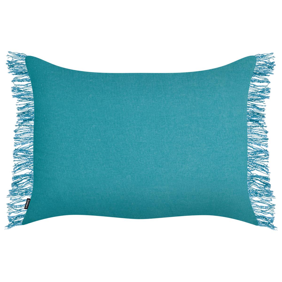 DEKOKISSEN 2er-Set Blau 50/35 cm Maba - Blau, Textil (35/50cm) - Beliani