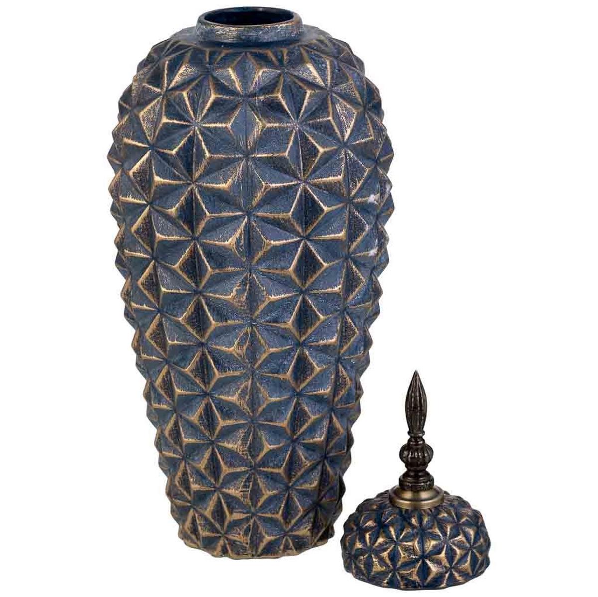 VASE aus Keramik, schwarz, 18x45cm - Schwarz, Keramik (45cm) - Wanderlust