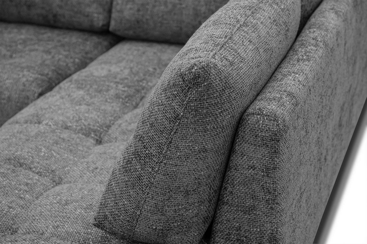 ECKSOFA SALVINI 5-Sitzer, dunkelgrau - Dunkelgrau/Schwarz, Holzwerkstoff/Textil (292/158cm) - Wozimo