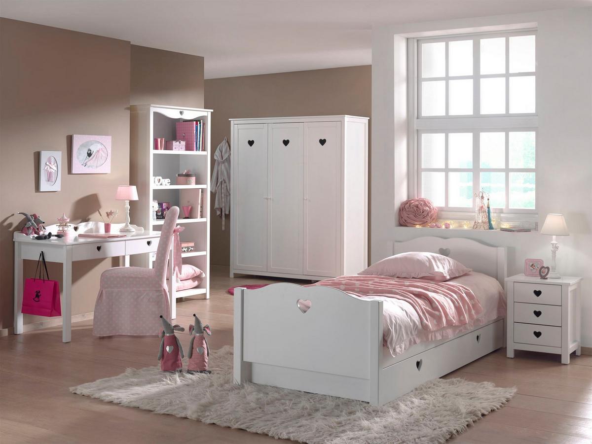 EINZELBETT Kamila 212x80x96 aus MDF in Weiß - Weiß, Holzwerkstoff (90/200cm) - 58aufmkessel