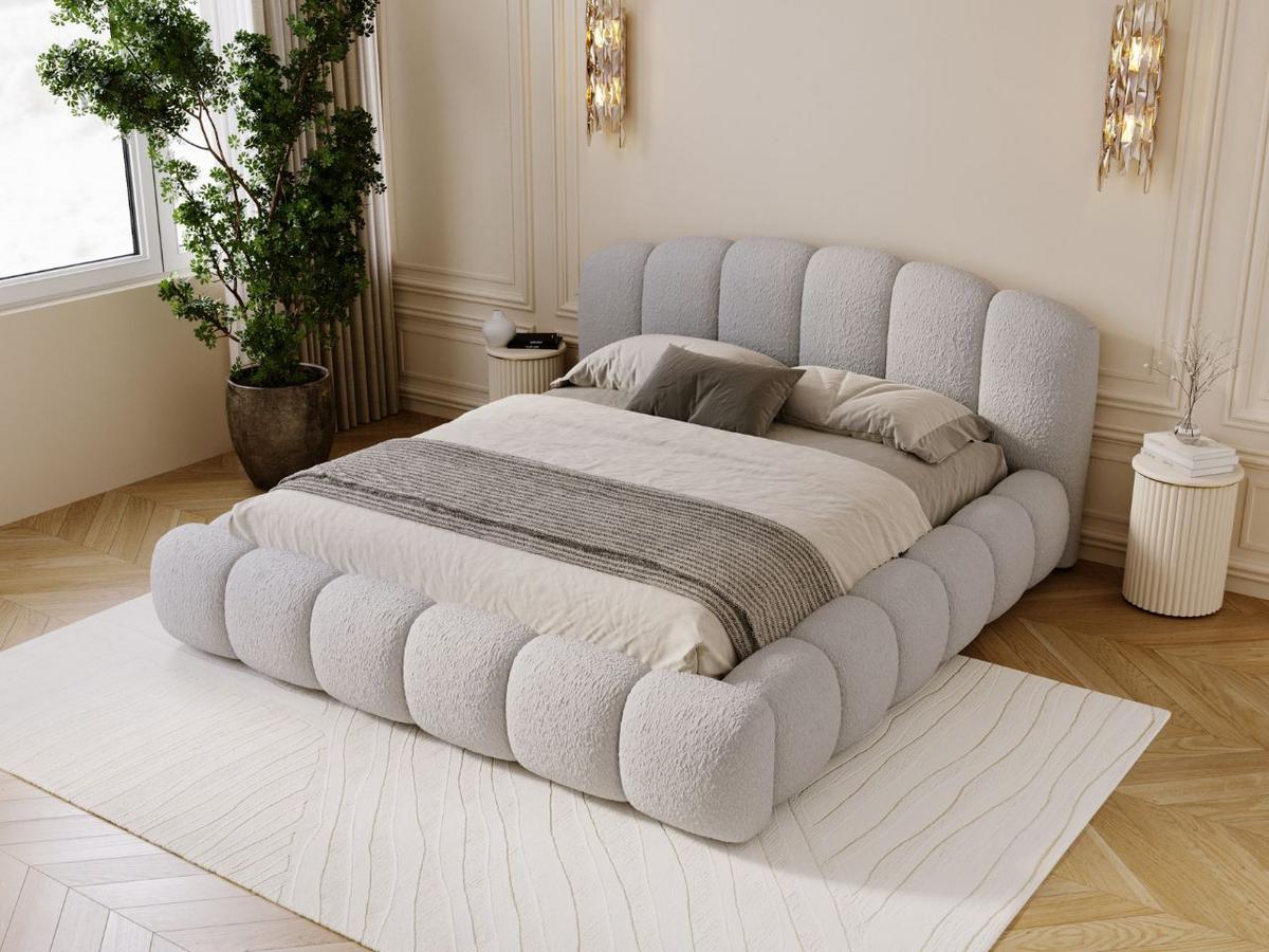 POLSTERBETT CLOUD SOFT - Grau, Textil (186/234cm) - Graingold