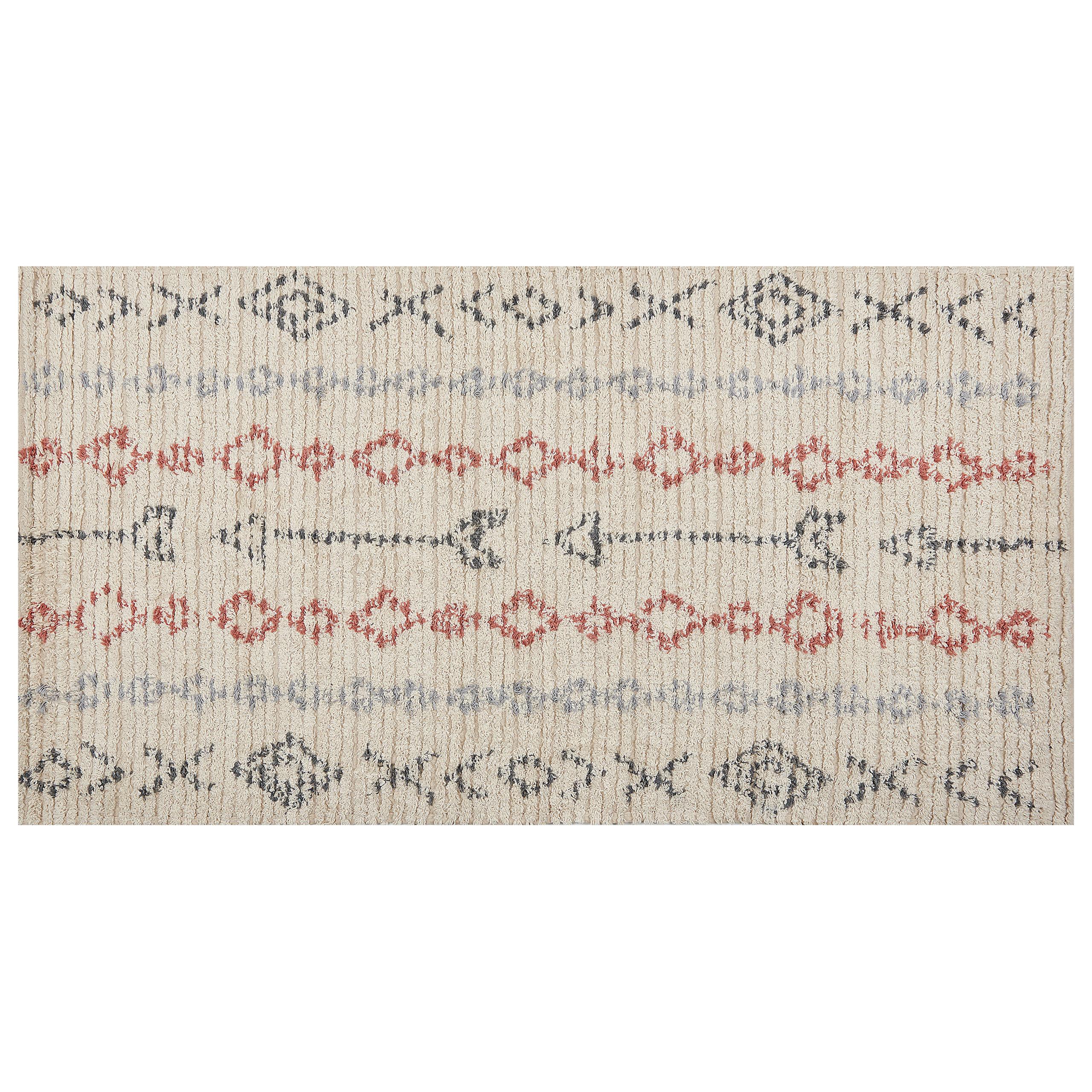 KURZFLOR-TEPPICH Dispur 150/80 cm - Beige, Textil (80/150cm) - Beliani
