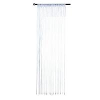 FADENGARDINE Shanghai HxB 230x100 cm Weiß Lurex - Weiß, Textil (100/230cm) - Gardinenbox