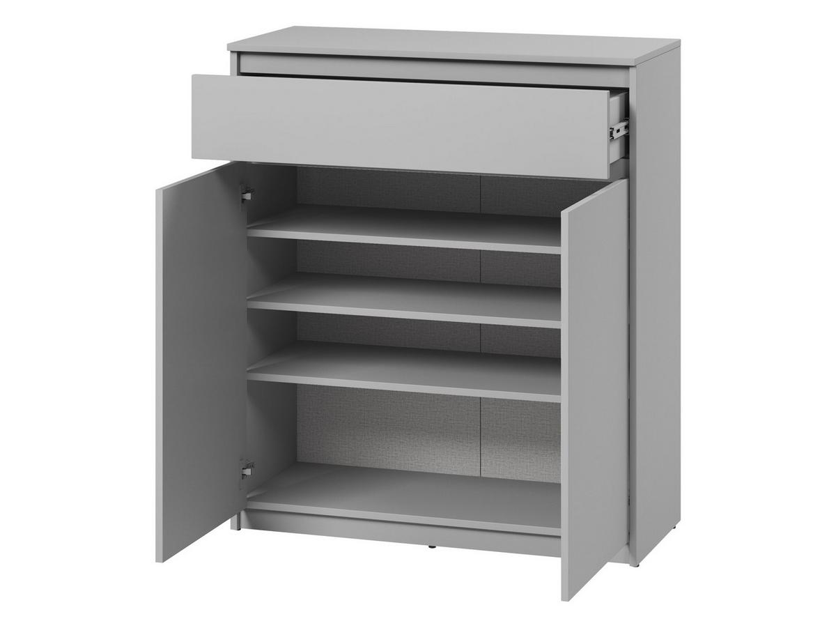 KOMMODE Simply 2D1S SM02 - Grau, Holzwerkstoff (92/107/40cm) - MIRJAN24